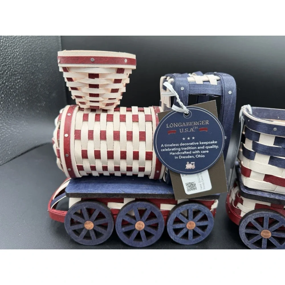 🇺🇸🚂 Longaberger 2026 Collectors Americana 2‑Pc USA Locomotive & Tender Car